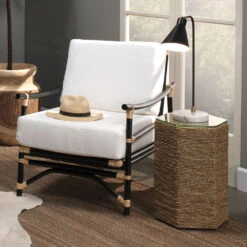 Chronicle 20 Inch 60.00 Watt Black / Antique Brass / White Marble Task Lamp Portable Light -Home Lighting 1chro tlbk 8