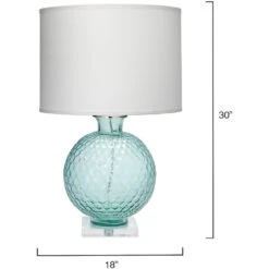 Clark 30 Inch 150.00 Watt Aqua Table Lamp Portable Light -Home Lighting 1clar tlaq 5