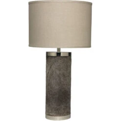 Column 30 Inch 150.00 Watt Grey Table Lamp Portable Light