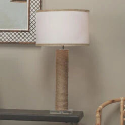 Cylinder Rope 28 Inch 150.00 Watt Jute Table Lamp Portable Light 9 Cylinder Rope 28 Inch 150.00 Watt Jute Table Lamp Portable Light -Home Lighting 1cyli tlju 13