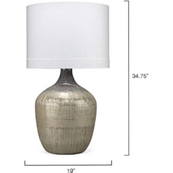 Damsel 35 Inch 150.00 Watt Etched Mercury Glass Table Lamp Portable Light -Home Lighting 1dams tlmg 2