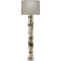 Forrester 69 Inch 150.00 Watt Birch Veneer Floor Lamp Portable Light