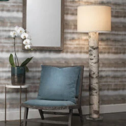 Forrester 69 Inch 150.00 Watt Birch Veneer Floor Lamp Portable Light -Home Lighting 1forr flbi 4