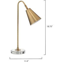 Gazette 20 Inch 60.00 Watt Antique Brass Task Lamp Portable Light -Home Lighting 1gaze tlab 6