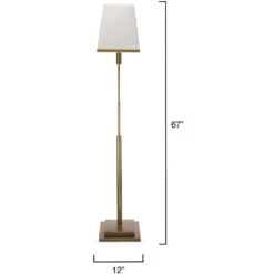 Jud 67 Inch 100.00 Watt Antique Brass Floor Lamp Portable Light -Home Lighting 1jud flab 2