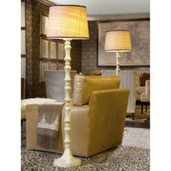 Ornate Pillar 66 Inch 150.00 Watt MOP Floor Lamp Portable Light -Home Lighting 1pill flmop 2