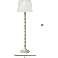 Ornate Pillar 66 Inch 150.00 Watt MOP Floor Lamp Portable Light -Home Lighting 1pill flmop 5