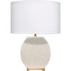 Radiant 27 Inch 150.00 Watt Cream Horn Lacquer W/ Gold Leaf Metal Base Table Lamp Portable Light -Home Lighting 1radi tlcr 1