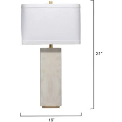 Reflection 28 Inch 150.00 Watt Horn Lacquer W/ Gold Leaf Accents Table Lamp Portable Light -Home Lighting 1refl tlgo 2