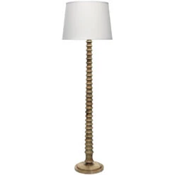 Revolution 63 Inch 150.00 Watt Bleached Wood Floor Lamp Portable Light