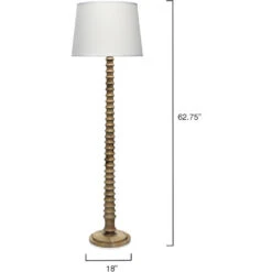 Revolution 63 Inch 150.00 Watt Bleached Wood Floor Lamp Portable Light 10 Revolution 63 Inch 150.00 Watt Bleached Wood Floor Lamp Portable Light -Home Lighting 1revo flbw 2