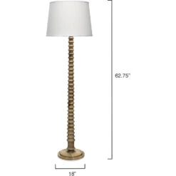 Revolution 63 Inch 150.00 Watt Bleached Wood Floor Lamp Portable Light 13 Revolution 63 Inch 150.00 Watt Bleached Wood Floor Lamp Portable Light -Home Lighting 1revo flbw 5