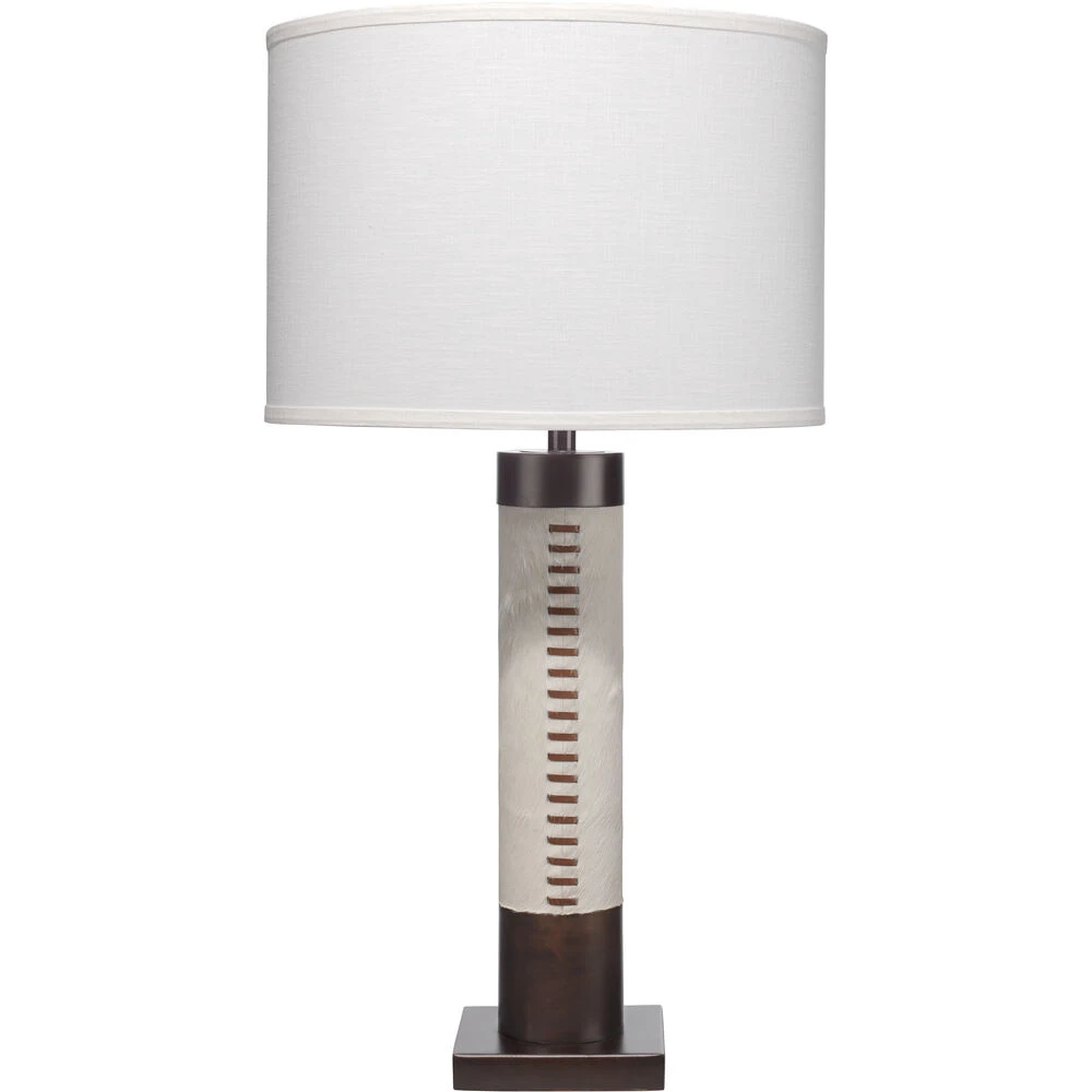 Sheridan 32 Inch 150.00 Watt White Hide & Oil Rubbed Bronze Metal Table Lamp Portable Light 3 Sheridan 32 Inch 150.00 Watt White Hide & Oil Rubbed Bronze Metal Table Lamp Portable Light
