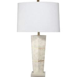 Spectacle 31 Inch 150.00 Watt Horn Lacquer W/ Gold Leaf Accents Table Lamp Portable Light