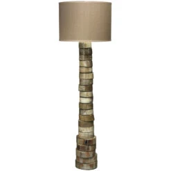 Stacked Horn 60 Inch 150 Watt Horn Floor Lamp Portable Light