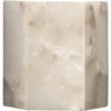 Borealis 1 Light 7 Inch Alabaster Wall Sconce Wall Light, Hexagon -Home Lighting 4bore scal