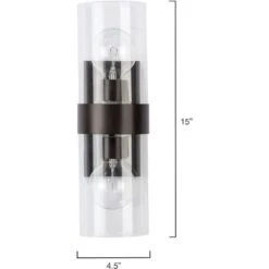 Chatham 2 Light 5 Inch Oil Rubbed Bronze Wall Sconce Wall Light 11 Chatham 2 Light 5 Inch Oil Rubbed Bronze Wall Sconce Wall Light -Home Lighting 4chat scob 2