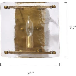 Glenn 1 Light 9.5 Inch Antique Brass Wall Sconce Wall Light -Home Lighting 4glen ssab 2