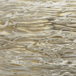 Swan Curved Glass 2 Light 12 Inch Clear Textured Glass W/ Antique Brass Wall Sconce Wall Light -Home Lighting 4swan smcl 4