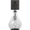 Tear Drop 1 Light 8 Inch Clear Glass & Oil Rubbed Bronze Metal Wall Sconce Wall Light -Home Lighting 4tear scob