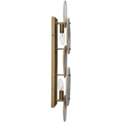 Trinity 2 Light 6.5 Inch Pale Lavender & Antique Brass Wall Sconce Wall Light -Home Lighting 4trin lglv 5