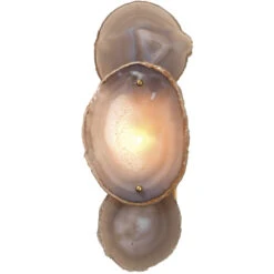 Trinity 1 Light 7 Inch Pale Lavender Agate & Antique Brass Wall Sconce Wall Light -Home Lighting 4trin sclv 6