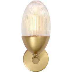 Whitworth 1 Light 5.5 Inch Polished Brass Sconce Wall Light, Small -Home Lighting 4whit smab 4