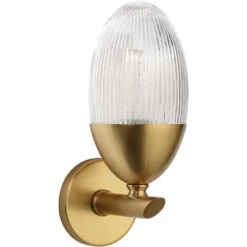 Whitworth 1 Light 5.5 Inch Polished Brass Sconce Wall Light, Small -Home Lighting 4whit smab 5