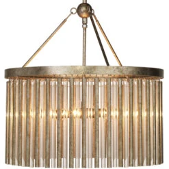 Andromeda 6 Light 24 Inch Champagne Leaf Chandelier Ceiling Light -Home Lighting 5andr chch 2
