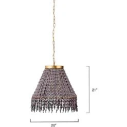 Angelou 3 Light 20 Inch Gold Beaded Chandelier Ceiling Light -Home Lighting 5ange chgr 2