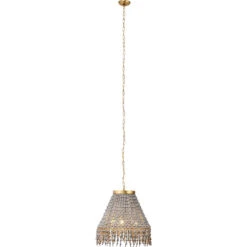 Angelou 3 Light 20 Inch Gold Beaded Chandelier Ceiling Light -Home Lighting 5ange chgr 4