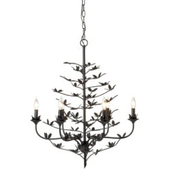 Blooming 12 Light 30 Inch Black Chandelier Ceiling Light -Home Lighting 5bloo blck 4