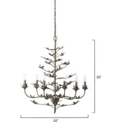 Blooming 12 Light 30 Inch Rust Chandelier Ceiling Light -Home Lighting 5bloo rust 2