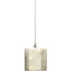 Borealis 1 Light 7 Inch Alabaster Pendant Ceiling Light, Hexagon