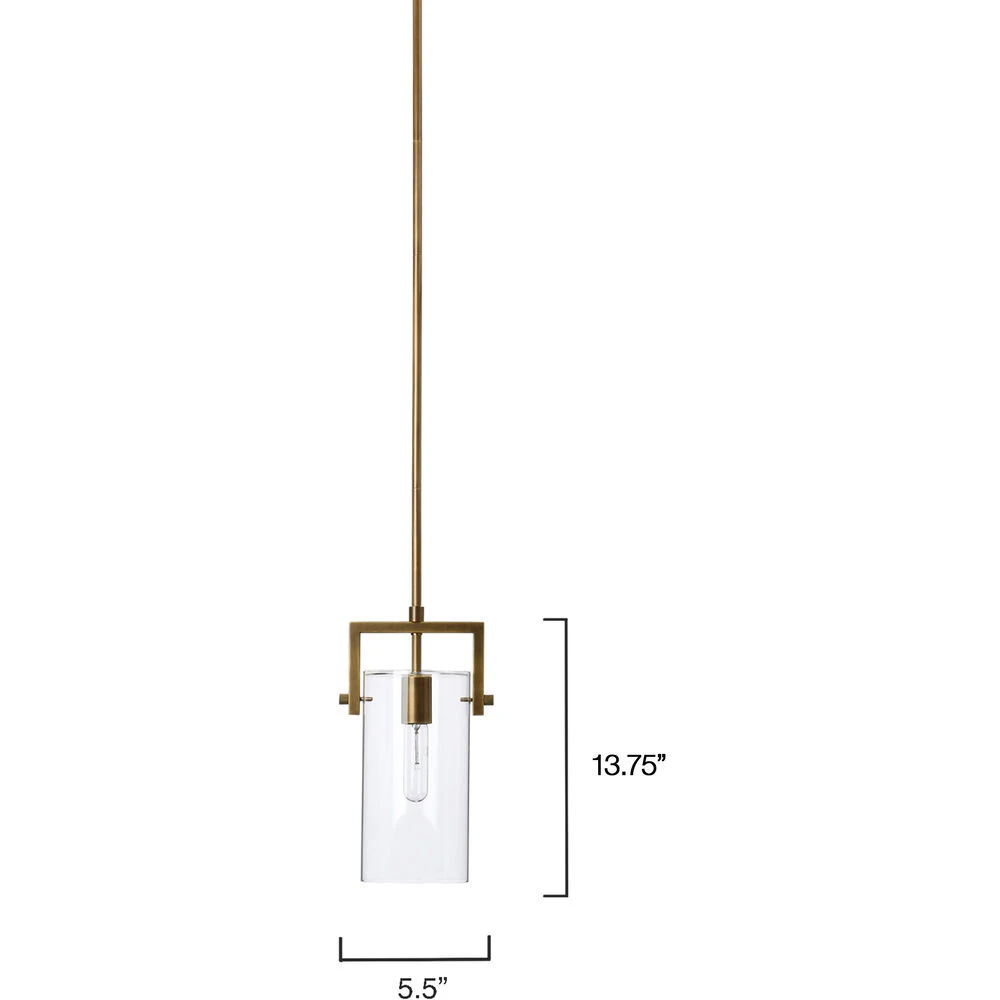 Cambrai 1 Light 6 Inch Antique Brass Pendant Ceiling Light, Small 5 Cambrai 1 Light 6 Inch Antique Brass Pendant Ceiling Light, Small - Image 3
