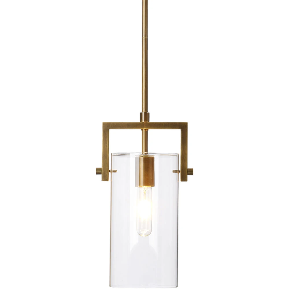 Cambrai 1 Light 6 Inch Antique Brass Pendant Ceiling Light, Small 8 Cambrai 1 Light 6 Inch Antique Brass Pendant Ceiling Light, Small - Image 6