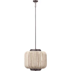 Eclair 4 Light 20 Inch Oil Rubbed Bronze Beaded Chandelier Ceiling Light