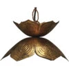 Flowering Lotus 1 Light 11 Inch Antique Gold Pendant Ceiling Light -Home Lighting 5flow smgo