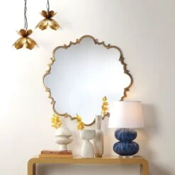 Flowering Lotus 1 Light 11 Inch Antique Gold Pendant Ceiling Light -Home Lighting 5flow smgo 2