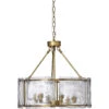 Glenn 6 Light 21.75 Inch Antique Brass Chandelier Ceiling Light, Large -Home Lighting 5glen lgab
