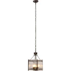 Glenn 4 Light 14 Inch Bronze And Oil Rubbed Bronze Chandelier Ceiling Light, Small -Home Lighting 5glen smob 5