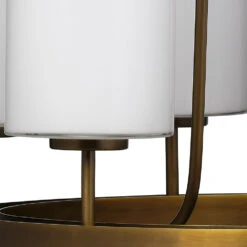 Kindgom LED 28 Inch Antique Brass Chandelier Ceiling Light -Home Lighting 5king chab 3