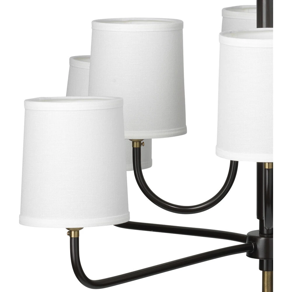 Lawton 8 Light 33 Inch Antique Brass Chandelier Ceiling Light 4 Lawton 8 Light 33 Inch Antique Brass Chandelier Ceiling Light - Image 2