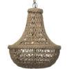 Jute Macrame 1 Light 18 Inch Jute Chandelier Ceiling Light 2 Jute Macrame 1 Light 18 Inch Jute Chandelier Ceiling Light -Home Lighting 5macr pena