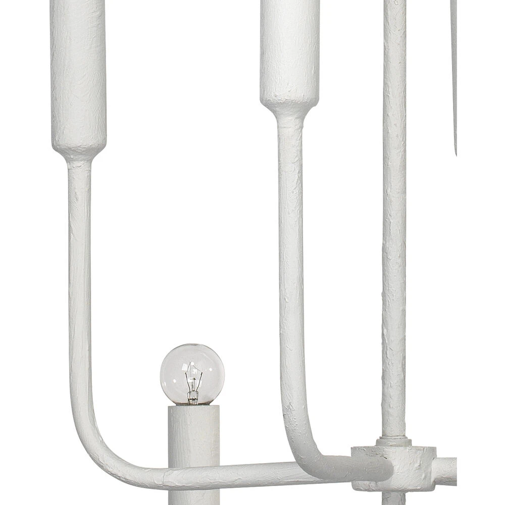 Mercer 8 Light 36 Inch White Gesso Two Tier Chandelier Ceiling Light 7 Mercer 8 Light 36 Inch White Gesso Two Tier Chandelier Ceiling Light - Image 5