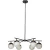 Metro 6 Light 40 Inch Faux White Alabaster And Oil Rubbed Bronze Chandelier Ceiling Light, Antique Brass Accents 1 Metro 6 Light 40 Inch Faux White Alabaster And Oil Rubbed Bronze Chandelier Ceiling Light, Antique Brass Accents -Home Lighting 5metr6 chob