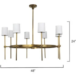 Minerva 8 Light 48 Inch Antique Brass Chandelier Ceiling Light 9 Minerva 8 Light 48 Inch Antique Brass Chandelier Ceiling Light -Home Lighting 5mine8 chab 6