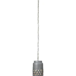 Perforated Pendant Ceiling Light, Tapered -Home Lighting 5perf longgr 1