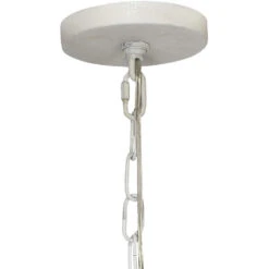 Petals 5 Light 24 Inch White Gesso Chandelier Ceiling Light -Home Lighting 5peta chwh 2