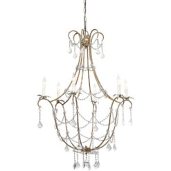 Scarlett 12 Light 34 Inch Champagne And Clear Chandelier Ceiling Light 13 Scarlett 12 Light 34 Inch Champagne And Clear Chandelier Ceiling Light -Home Lighting 5scar cham 4